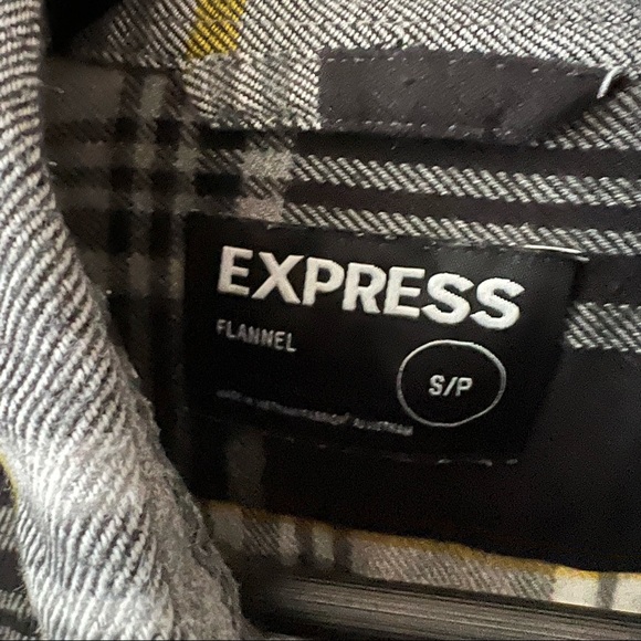 Express Plaid Flannel button down. EUC - Picture 7 of 8